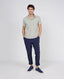 EL GANSO SEPIIA LICHEN GREEN SHORT SLEEVE POLO