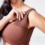 CODE RIBBED ASYMMETRIC BRA