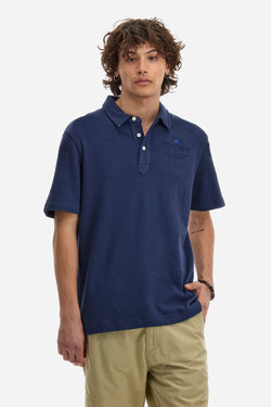 REGULAR FIT COTTON FRENCH TERRY POLO SHIRT - ALDEN