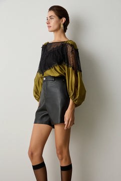SHEER BLOUSE WITH LACE
