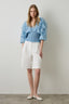 BLOUSE WITH SHIRRING AND RUFFLES