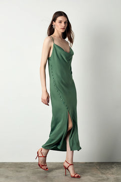 MIDI DRESS WITH BUTTONS