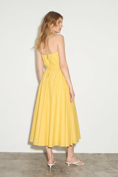 STRAPLESS MIDI DRESS - GOLD LABEL
