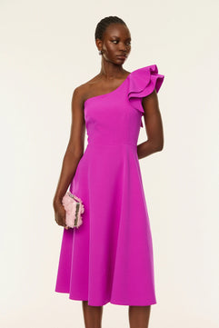 MIDI DRESS WITH ONE SHOULDER - GOLD LABEL