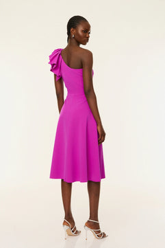 MIDI DRESS WITH ONE SHOULDER - GOLD LABEL