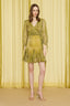 MINI PRINTED WRAP DRESS - GOLD LABEL