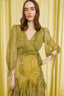MINI PRINTED WRAP DRESS - GOLD LABEL