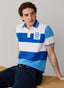 FAÇONNABLE REGULAR FIT SHORT SLEEVE YATCH PATCH POLO