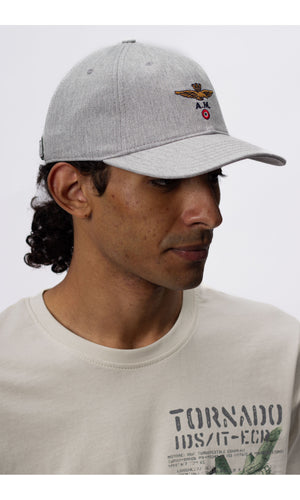 AERONAUTICA MILITARE CAP WITH EMBROIDERED EAGLE EMBLEM