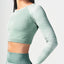 INFINITY STRIPE SEAMLESS CROP TOP
