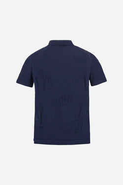 REGULAR-FIT COTTON KNIT POLO SHIRT - ALBERT