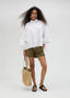 POPLIN SHIRT WITH ELASTICATED HEM