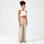 RIBBED WIDE LEG PANTS