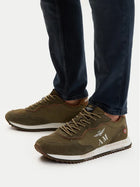 AERONAUTICA MILITARE RETRO SNEAKERS WITH PRINTED SOLE