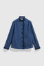 GERARD DAREL EMBROIDERED RUFFLED DENIM SHIRT - LOUPY