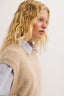 PABLO BRUSHED WOOL SLEEVELESS SWEATER – RUZA