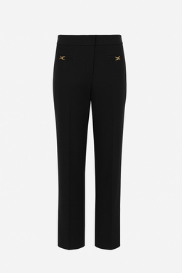 STRAIGHT PANTS WITH GOLD-TONE HORSEBIT - CALLIE