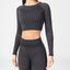 INFINITY STRIPE SEAMLESS CROP TOP