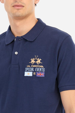 REGULAR FIT POLO SHIRT IN STRETCH COTTON PIQUÉ - ADALINO