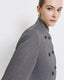 HERRINGBONE CROPPED BLAZER WITH BUTTONS