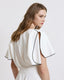 BLOUSE WITH CUT-OUT SLEEVES