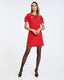 SHORT-SLEEVE DRESS WITH BOWS