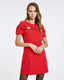 SHORT-SLEEVE DRESS WITH BOWS