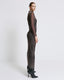 MAXI TURTLENECK DRESS WITH A SNAKE PRINT