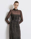 MAXI TURTLENECK DRESS WITH A SNAKE PRINT