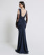 MAXI DRESS WITH DRAPED NECKLINE