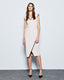 WRAP DRESS WITH A V NECKLINE