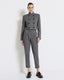 ΗERRINGBONE PLEATED PANTS