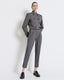ΗERRINGBONE PLEATED PANTS