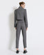 ΗERRINGBONE PLEATED PANTS