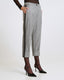 STRIPED PANTS WITH TURN-UP HEMLINES