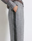 STRIPED PANTS WITH TURN-UP HEMLINES
