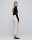 PANTS WITH PIPING DETAILS