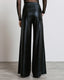 SHIMMERY TEXTURED FLARE PANTS
