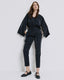 HIGH-WAIST PLEATED PANTS