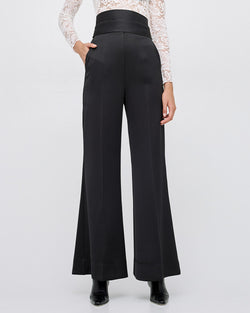 FLARE PANTS WITH A BELT