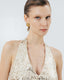 JUMPSUIT WITH A LEOPARD SEQUIN PATTERN