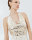 JUMPSUIT WITH A LEOPARD SEQUIN PATTERN