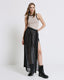PLEATED SKIRT WITH A BELT