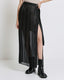 PLEATED SKIRT WITH A BELT