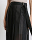 PLEATED SKIRT WITH A BELT