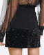 MINI SKIRT WITH A SEQUIN DETAIL