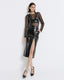 VINYL MIDI SKIRT WITH A ZIPPER