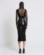 VINYL MIDI SKIRT WITH A ZIPPER