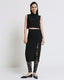 MIDI SKIRT WITH A SLIT AND EMBROIDERIES