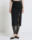 MIDI SKIRT WITH A SLIT AND EMBROIDERIES